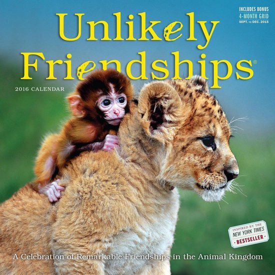 unlikely-friendships-wall-calendar-2016-jennifer-s-holland-9780761183327-boeken-bol