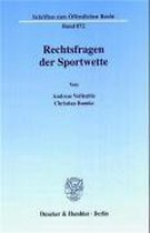 Rechtsfragen der Sportwette.