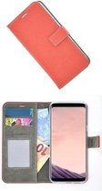 Samsung Galaxy S8 Plus Bookcase Wallet Fashion Koraal Hoesje