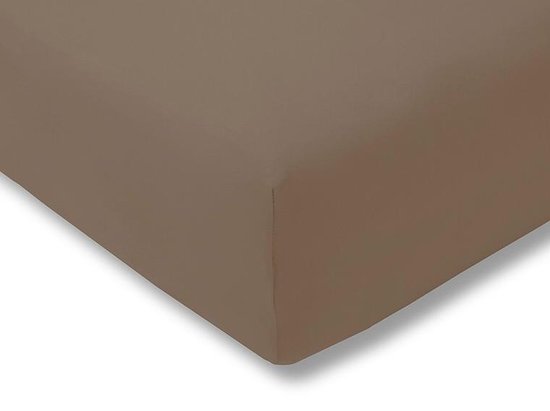 Hoeslaken voor splittopper 180/200-220cm taupe