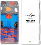 Happy Socks Athletic Gift Box  Sportsokken - Maat 41-46 - Unisex - blauw/rood/geel