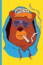 Weed Smoking Bear with Whatever Baseball Hat