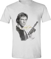 Star Wars - Han Solo Portrait Men T-Shirt - White - L