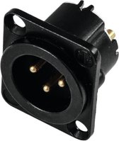 NEUTRIK XLR mounting plug 3pin NC3MD-LX-B