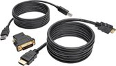 Tripp Lite P782-006-DH toetsenbord-video-muis (kvm) kabel 1,8 m Zwart