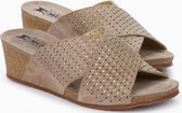 Mephisto Melodie spark - dames sandaal - Taupe - maat 39 (EU) 6 (UK)