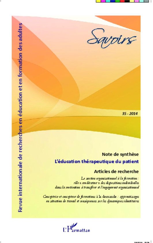 L'éducation thérapeutique du patient - cover