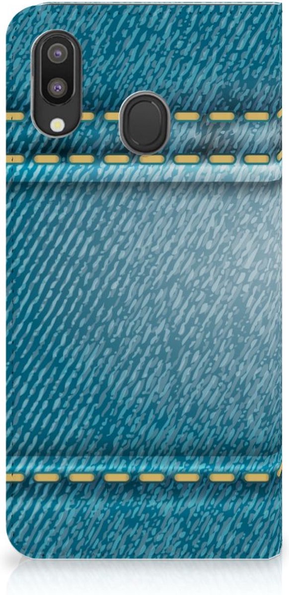 Book Case voor Samsung Galaxy M20 Hippe Standcase Jeans