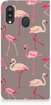 Geschikt voor Samsung Galaxy M20 Hoesje maken Flamingo