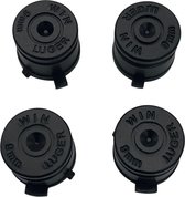 Zwart Aluminium Bullets - PlayStation PS4 Controller Buttons Knoppen