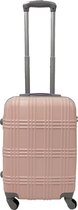 Handbagage koffer 51cm 4 wielen trolley - Licht Roze