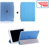 Apple iPad 2, 3, 4 Smart Cover Hoes - inclusief achterkant - Licht Blauw