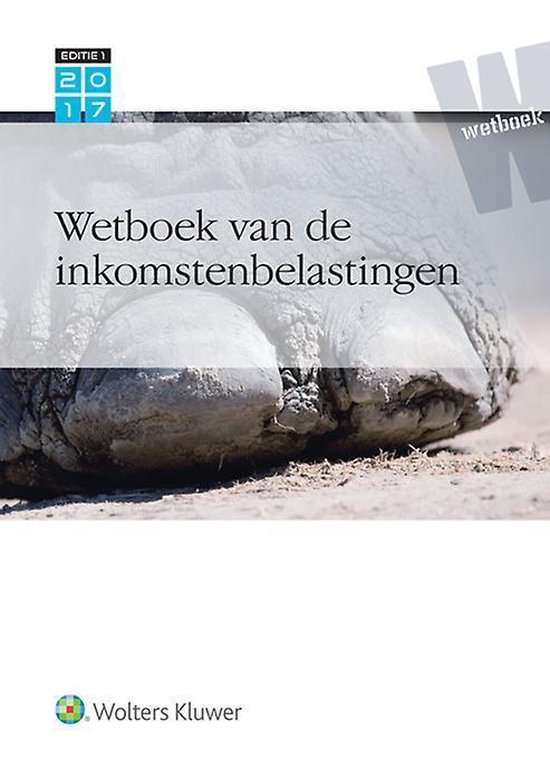Wetboek van de inkomstenbelastingen 2017/1 - cover