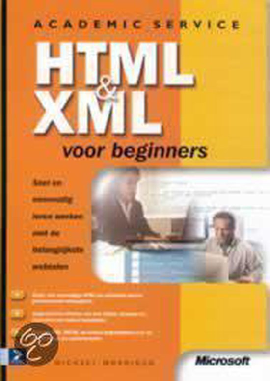 Cover van het boek 'HTML en XML voor beginners'