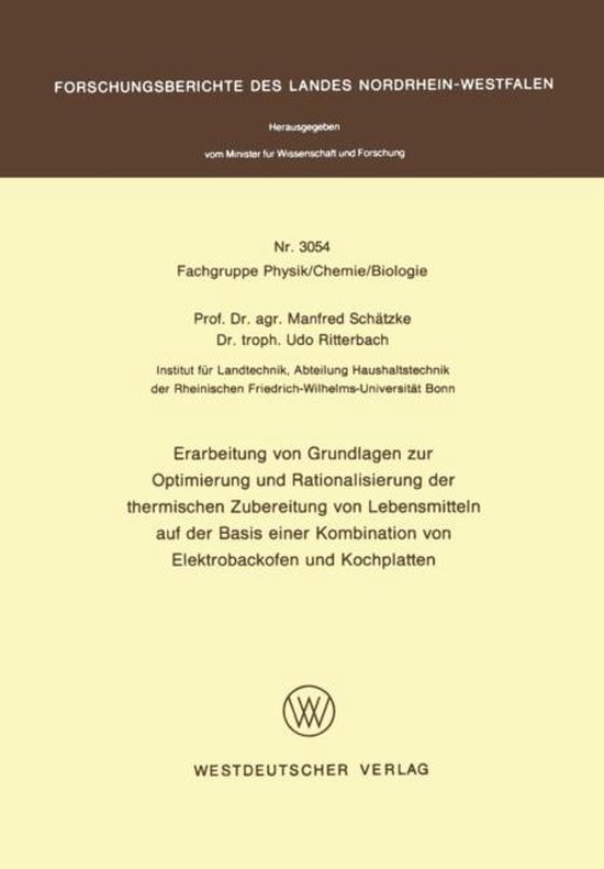 Erarbeitung Von Grundlagen Zur Optimierung Und Rationalisierung Der ...