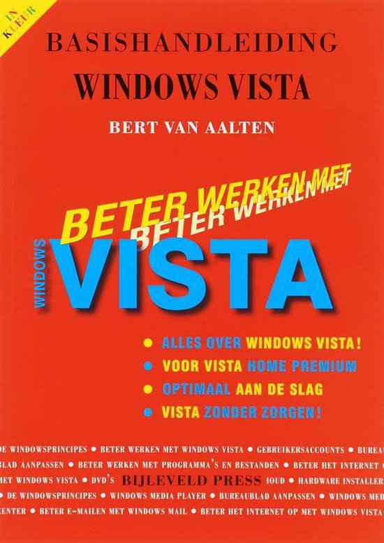 Cover van het boek 'Basishandleiding beter werken met Windows Vista' van Bert van Aalten