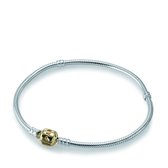 Pandora - Sterling silver Necklace With 14K Gold Clip - 40cm