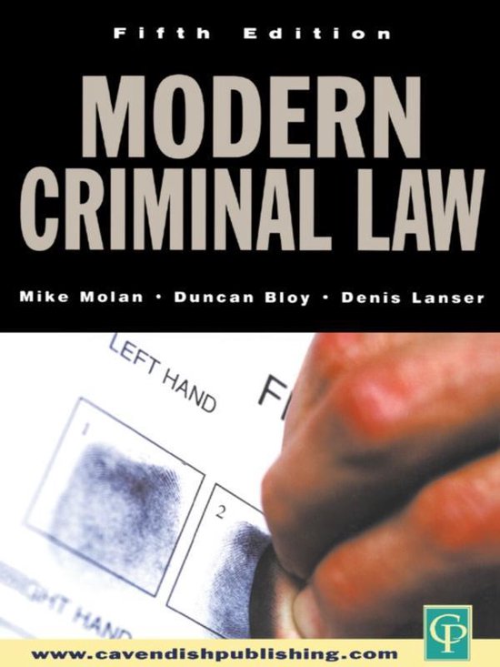 Modern Criminal Law - cover