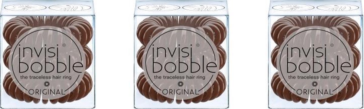 invisibobble ORIGINAL Pretzel Brown - 9 stuks