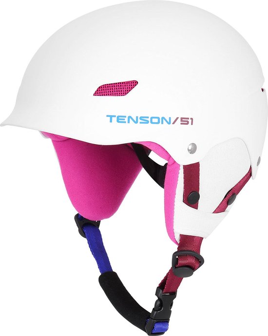 Tenson Park Ski Helm Junior Helm - Meisjes - wit/roze/blauw/rood  Junior/meisjes | bol.com
