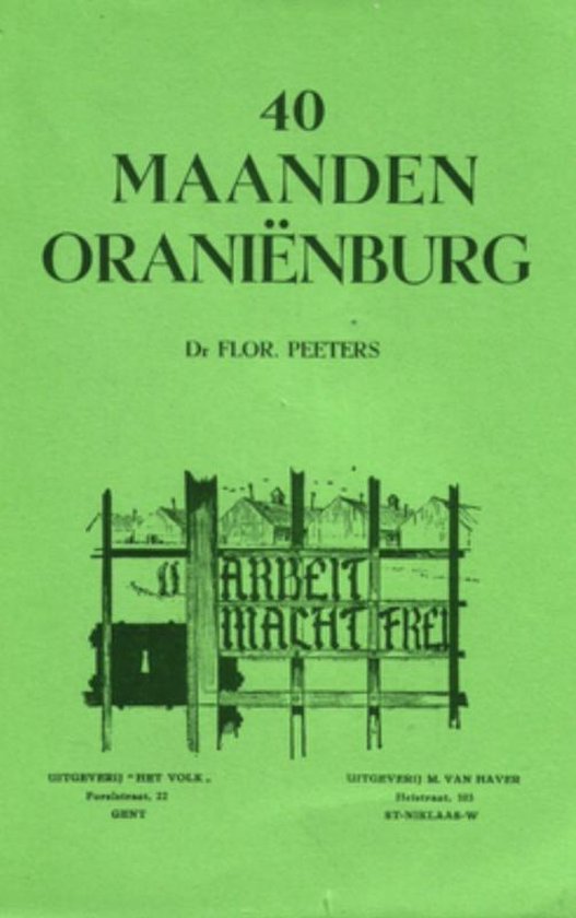Cover van het boek '40 maanden Oranienburg'
