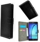 Samsung Galaxy On5 Wallet bookcase hoesje P Zwart