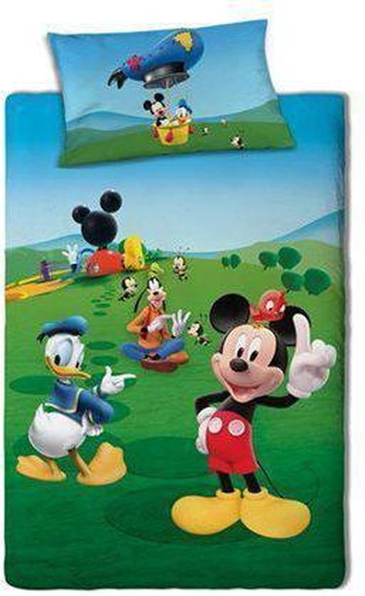Disney Mickey Mouse - Dekbedovertrek - Eenpersoons - 140x200 cm - Multi |  bol.com