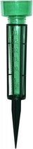 Kunststof regenhouder / regenmeter met grondpen - 38 cm - groen - regenmeters