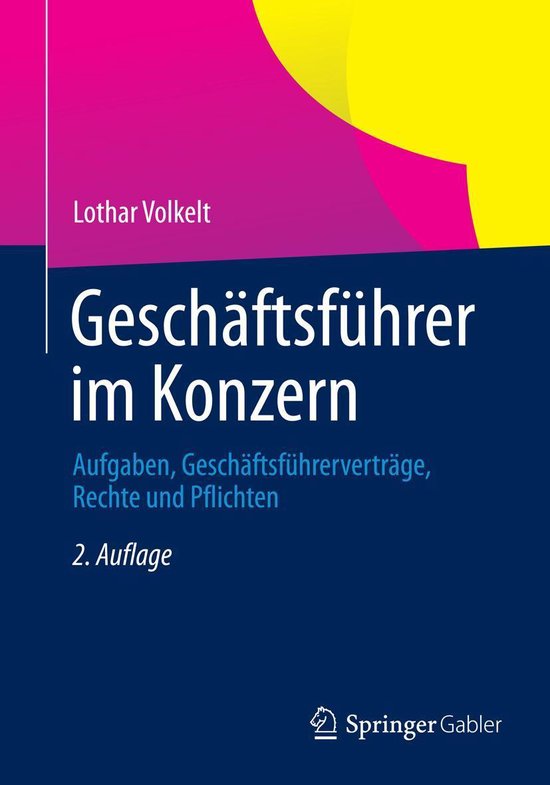 Geschäftsführer im Konzern - cover
