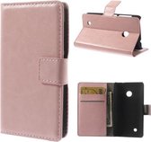 Cyclone wallet hoesje Nokia Lumia 530 roze