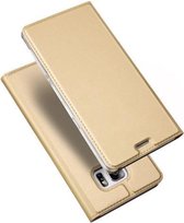 Luxe goud agenda wallet hoesje Samsung Galaxy S7 Edge