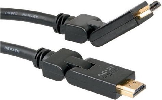 Toevallig patroon Daarom ICIDU - HDMI kabel - tweezijdig flexibel - 3 m - Zwart | bol.com