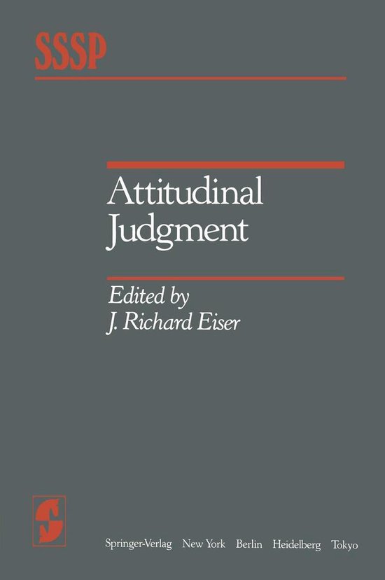 Behavioral Science and Psychology (R0) - Attitudinal Judgmen ... - cover