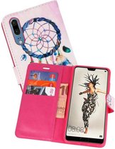 Bookstyle Hoesje voor Huawei P20 3D Print Dromenvanger