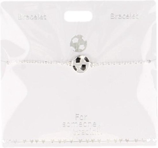 fout maagpijn Getand Armband Voetbal, silver plated | bol.com