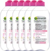 Garnier Skinactive Face SkinActive Micellair Reinigingswater voor de Gevoelige Huid - 6 x 400 ml - Voordeelverpakking