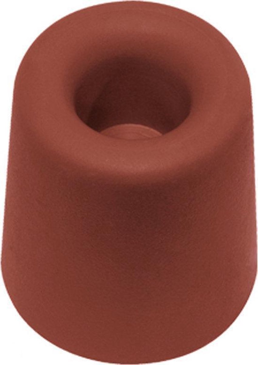 Deurbuffer rood rubber 25x30mm