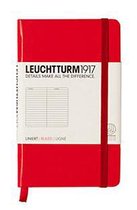 Leuchtturm1917 Notitieboek - Pocket - Gelinieerd - Rood