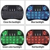 Saizi Mini i8 toetsenbord met backlight Led keyboard voor ANDROID,Windows,Linux,Raspberry Pi,Smart TV, Console,KODI, met 3 licht kleuren ,rood,groen,blauw .