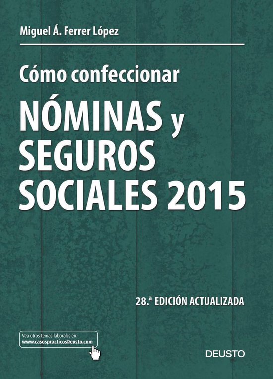 Deusto - Cómo confeccionar nóminas y seguros sociales 2015 - cover