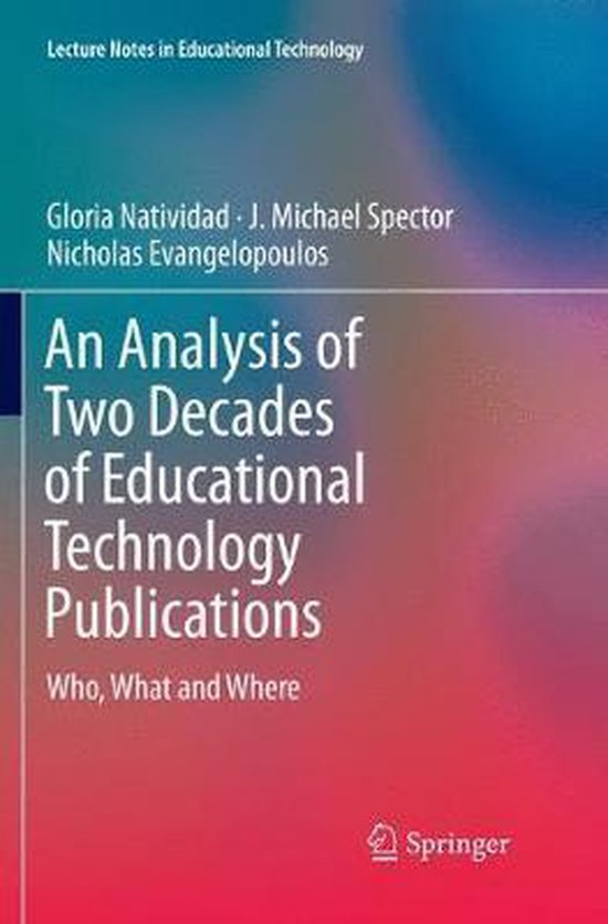 Lecture Notes in Educational Technology-An Analysis of Two Decades of ...