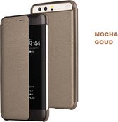 View Flip Smart Cover voor Huawei P10 Plus – Mocha Goud