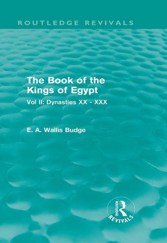 The Book of Kings of Egypt - Vol II - cover