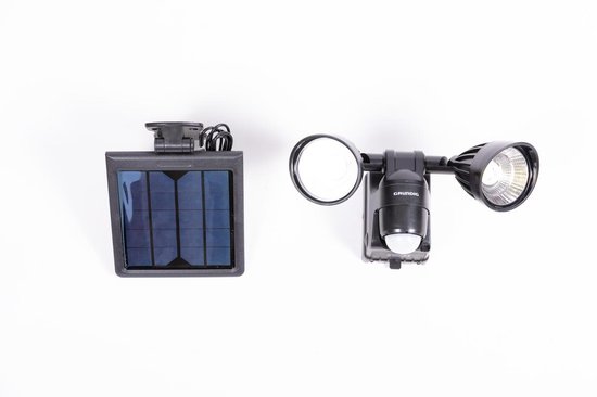 Grundig Buitenverlichting - zonne-energie - LED - bewegingssensor - zwart - 2x3  Watt | bol.com