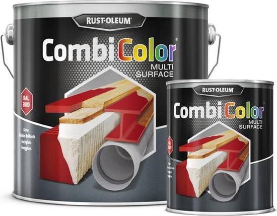 CombiColor Multi-Surface Mat - 075 liter Mat Zwart