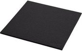 Daff Onderzetter - Vilt - Vierkant - 20 x 20 cm - Black - Zwart