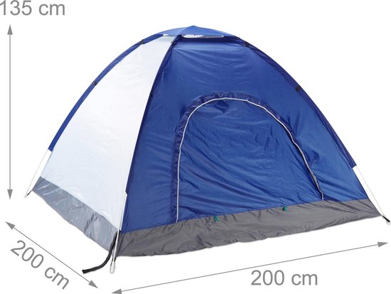 strandtent - pop-up - 2-3 personen - SPF 50+ - 135x200x200 cm - koepeltent - blauw van Avento — afbeelding 5