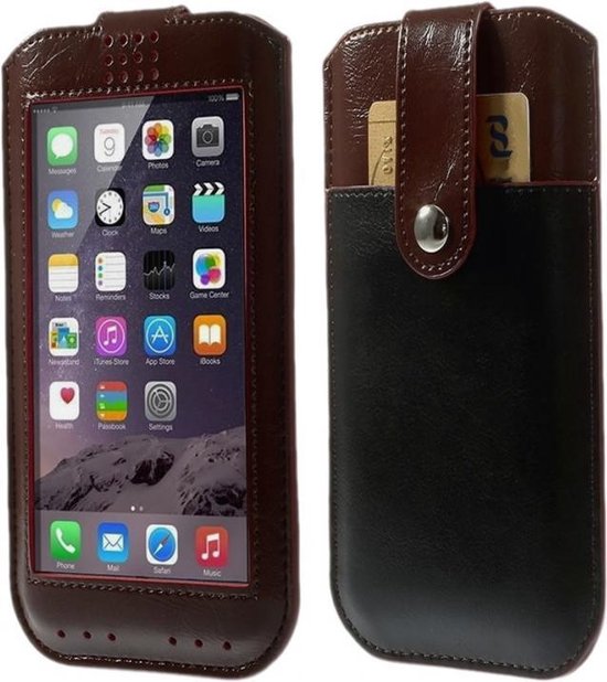View Cover Sleeve Samsung Grand Neo Plus, Hoes met Touch Venster, bruin ,... | bol.com