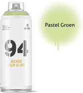 MTN94 Pastel Groene spuitverf - 400ml lage druk en matte afwerking