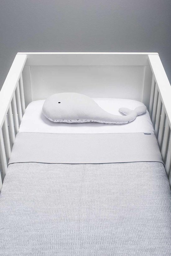 Jollein Tiny waffle Laken 75x100cm soft grey